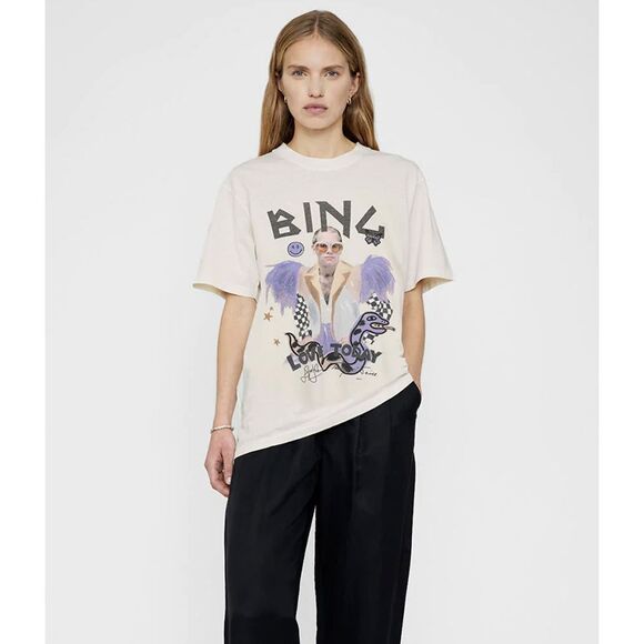 Anine Bing Lili Tee AB X TO X Iscreamcolour Elton John Small Sample NEW - Picture 6 of 7